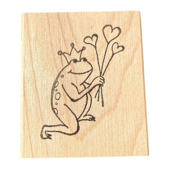 Laura Kirste Campbell Frog Prince 2555-H 2006 Rubber Stamp - Picture 1 of 2